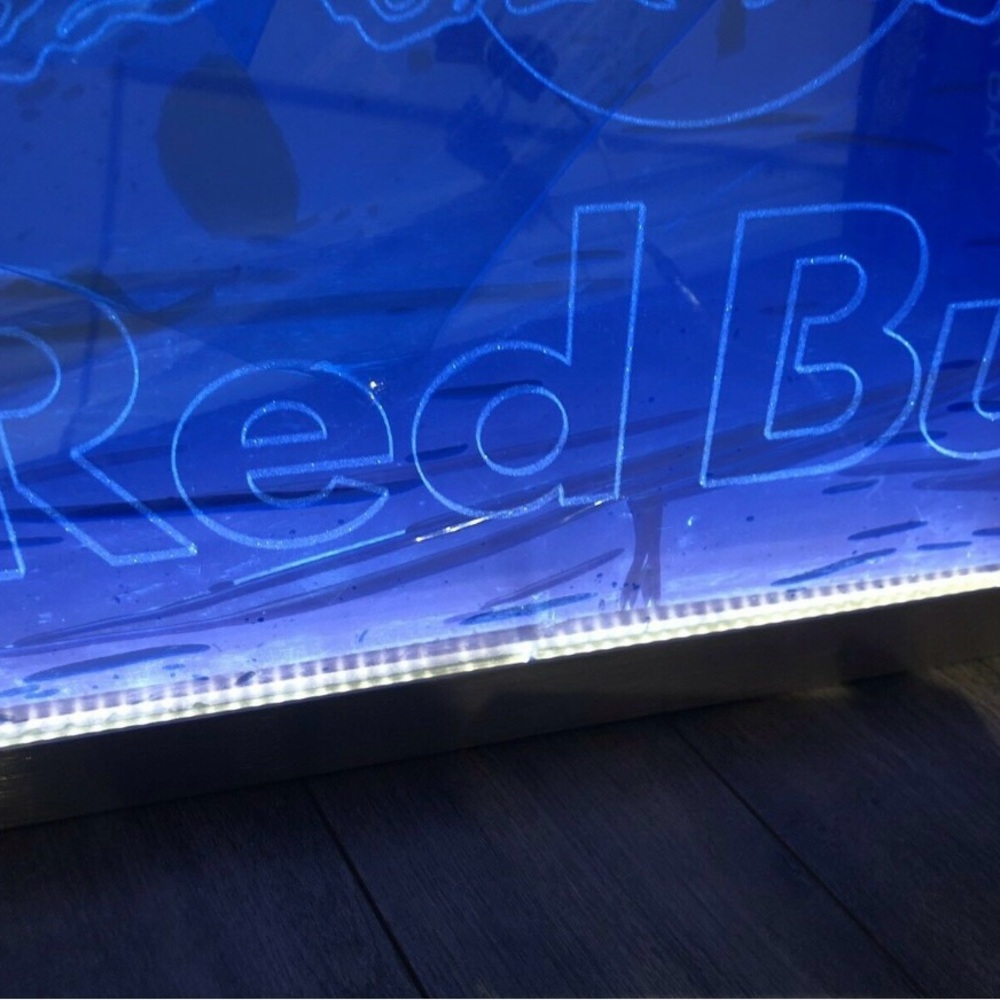 Red Bull Blue LED Display Sign - Picture 3 of 10